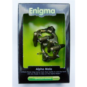 "Alpha Male"-Enigma Series Puzzles metal mind teaser puzzles-0