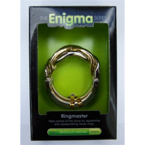 "Ringmaster"-Enigma Series Puzzles metal mind teaser puzzles.-0