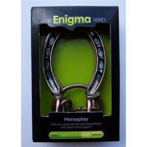"Horseplay"-Enigma Series Puzzles metal mind teaser puzzles.-0