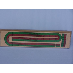 Cribbage board, 2 track Coloured