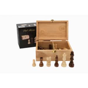 Dal Rossi Italy Chess 85mm Pieces Plus Storage Box-0