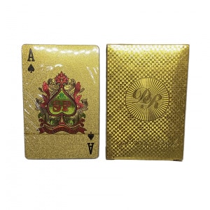 Dal Rossi Italy Luxury 24k 99.9% Genuine Gold Plated Playing cards.-2205